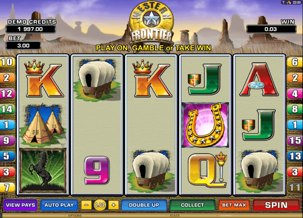 Western frontier slots