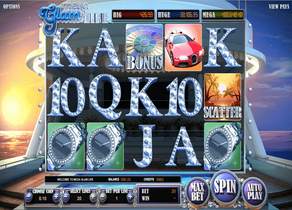The glam life slot machine