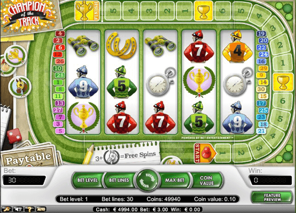 Champion of the Track - Free Online Slot Machine Champion of the Track - Free Online Slot Machine