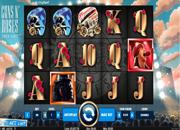 Guns n roses slot machine