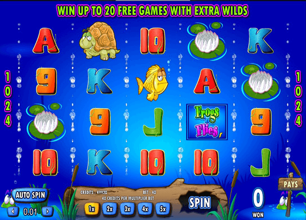 Frogs and flies slots