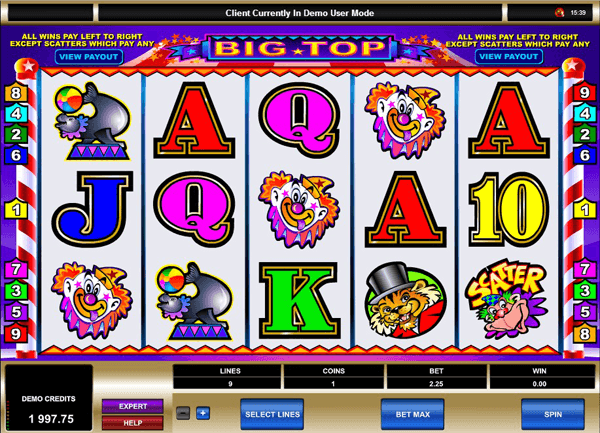 Big Top Slot Game