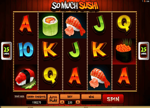 So Much Sushi Slot Game