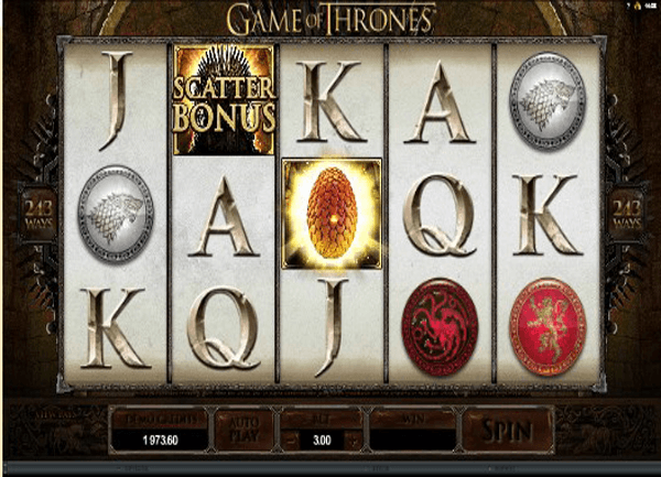 Game Of Thrones Slot Game