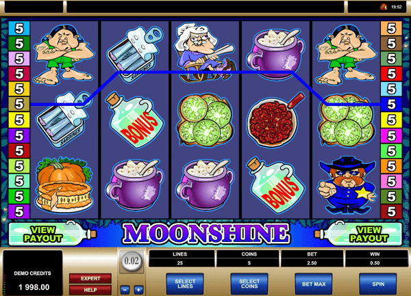Moonshine slots