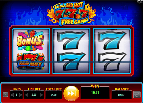 Triple 777 slots for fun only