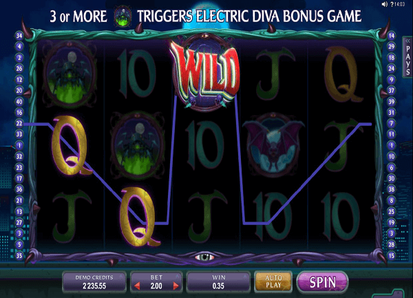 Electric Diva Slot Game