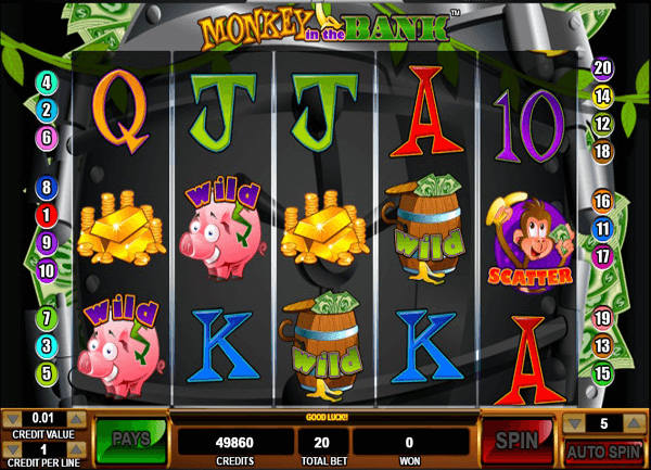 Monkey In The Bank Slot Machine