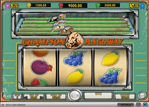 Champion Raceway Slot Game