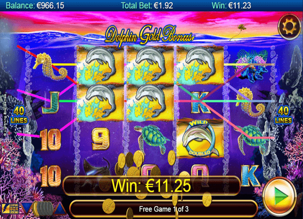 Stellar Jackpots with Dolphin Gold  Slot Game
